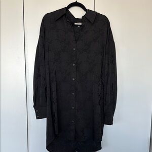 Wayf Black Long Sleeve Dress